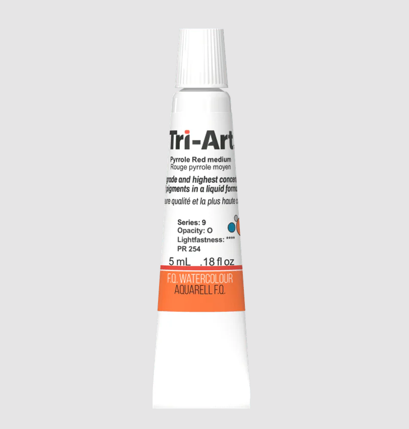 Tri-Art Watercolour 5ml Tube, Pyrrole Red Medium (Series 2)