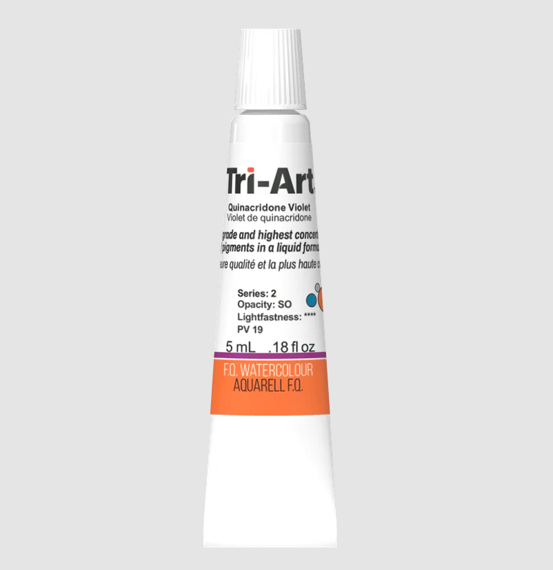 Tri-Art Watercolour 5ml Tube, Quinacridone Violet (Series 2)