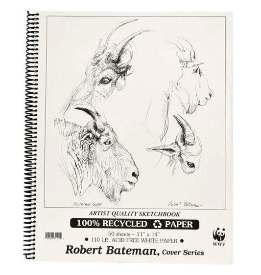 DRAWING SKETCHBOOK - Robert Bateman  11 "x 14"
