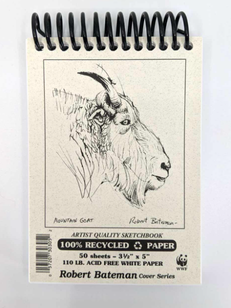 DRAWING SKETCHBOOK - Robert Bateman 3.5" x 5"