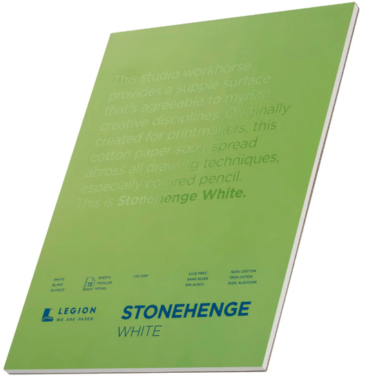 DRAWING - Stonehenge White Paper Pad, 11" x 14"