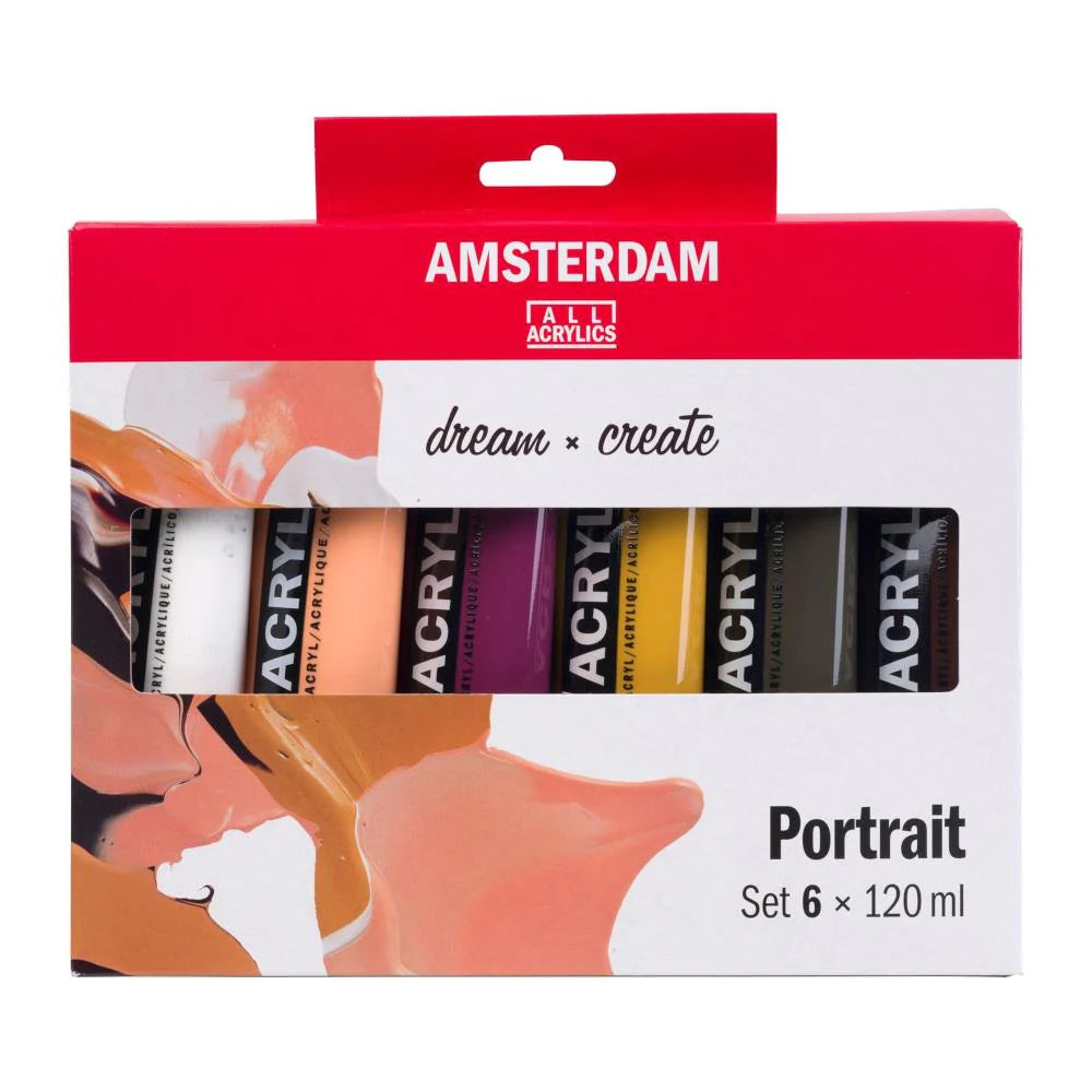 Amsterdam Acrylic Portrait Set 6 120ml