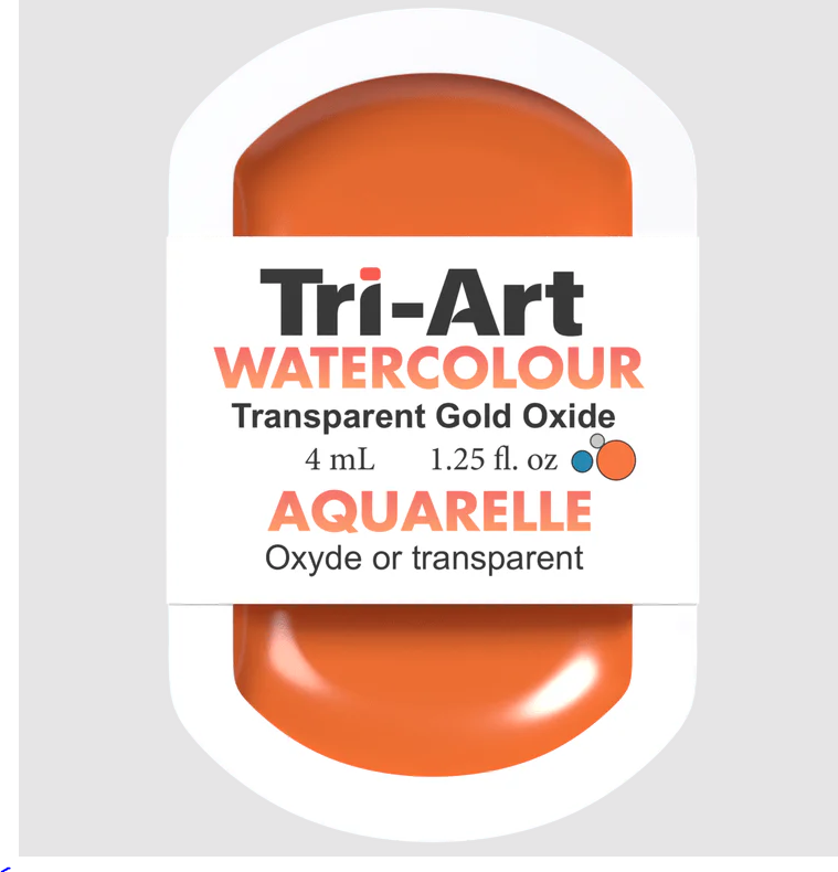 Tri-Art Watercolour 4mL Pan, Transparent Gold Oxide (Series 2)