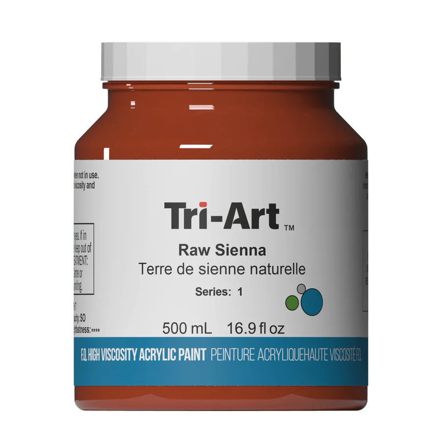 Tri-Art High Viscosity Acrylic | Raw Sienna | 500ml