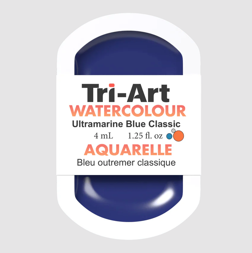 Tri-Art Watercolour 4mL Pan, Ultramarine Blue (Series 1)