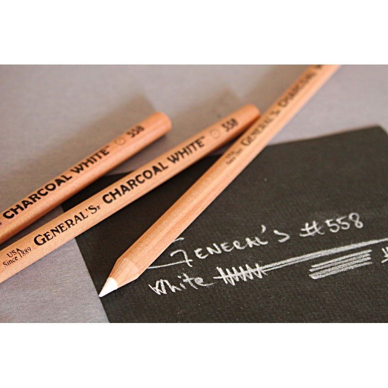 Generals white charcoal pencils