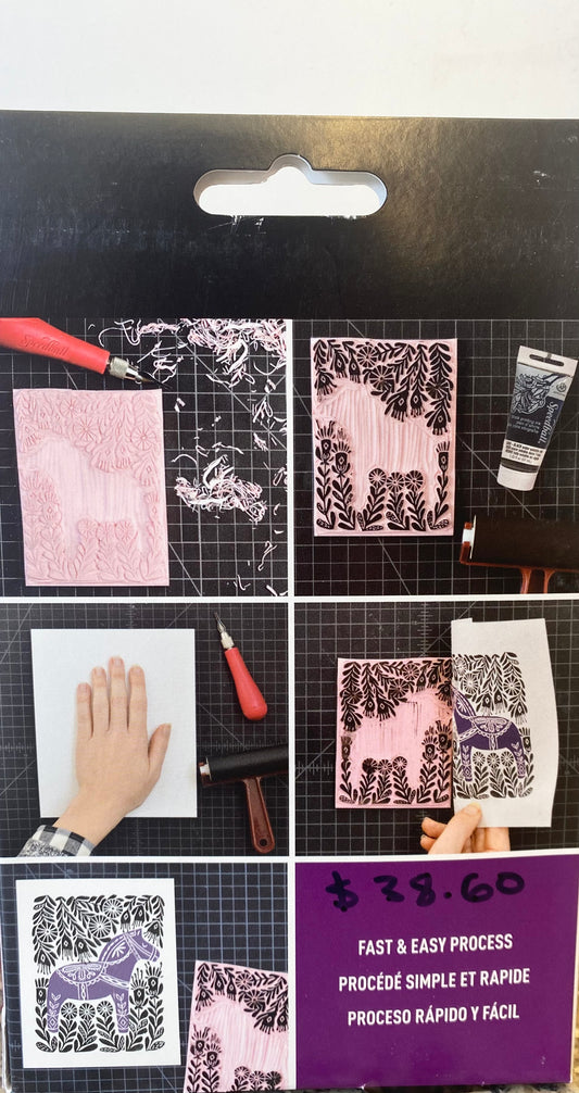 PRINT MAKING - Speedball block printing kit 7 pc set