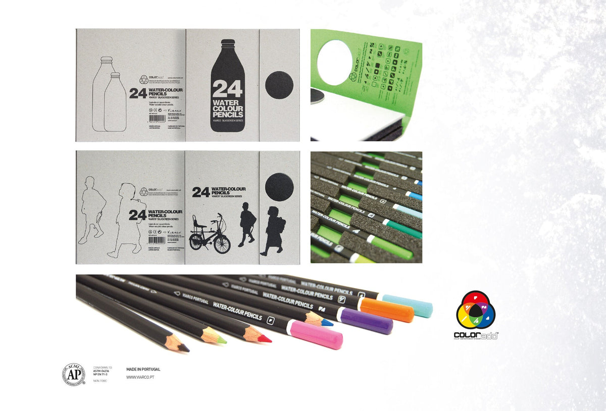 24 Water Colors Pencils - Child Design