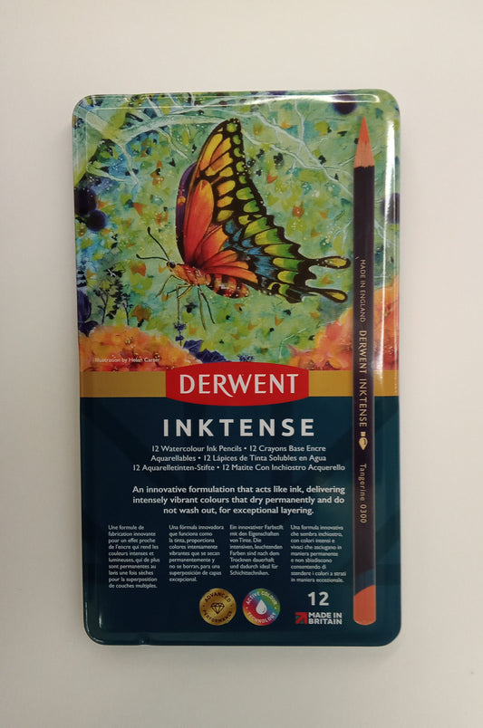 Derwent Inktense 12 Watercolour Ink Pencils