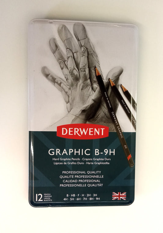 Derwent Graphic B-9H Hard Graphite Pencils