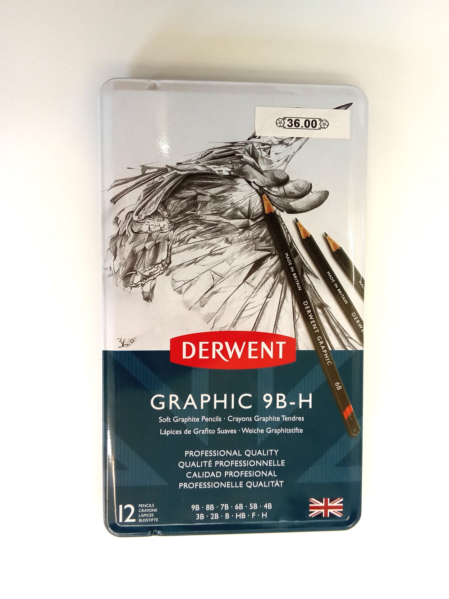 Derwent Graphic 9B-H Soft Graphite Pencils