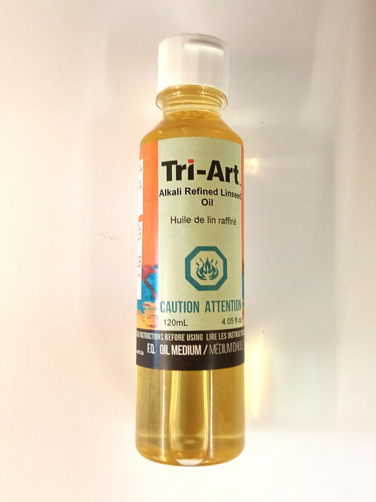 Tri-Art Alkali Refined Linseed Oil (120mL)