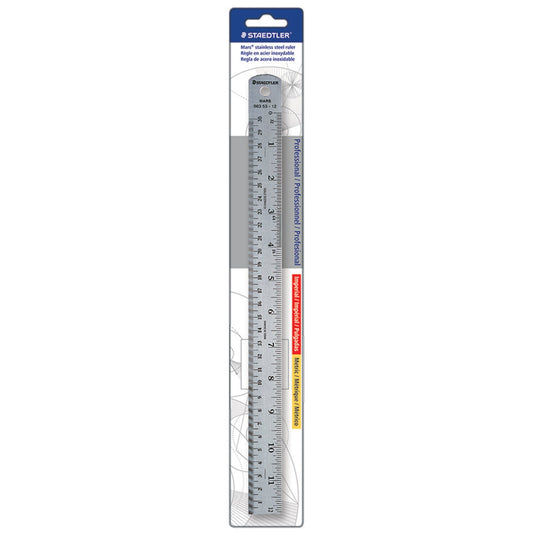 Staedtler-Mars - Stainless Steel Ruler with cork back