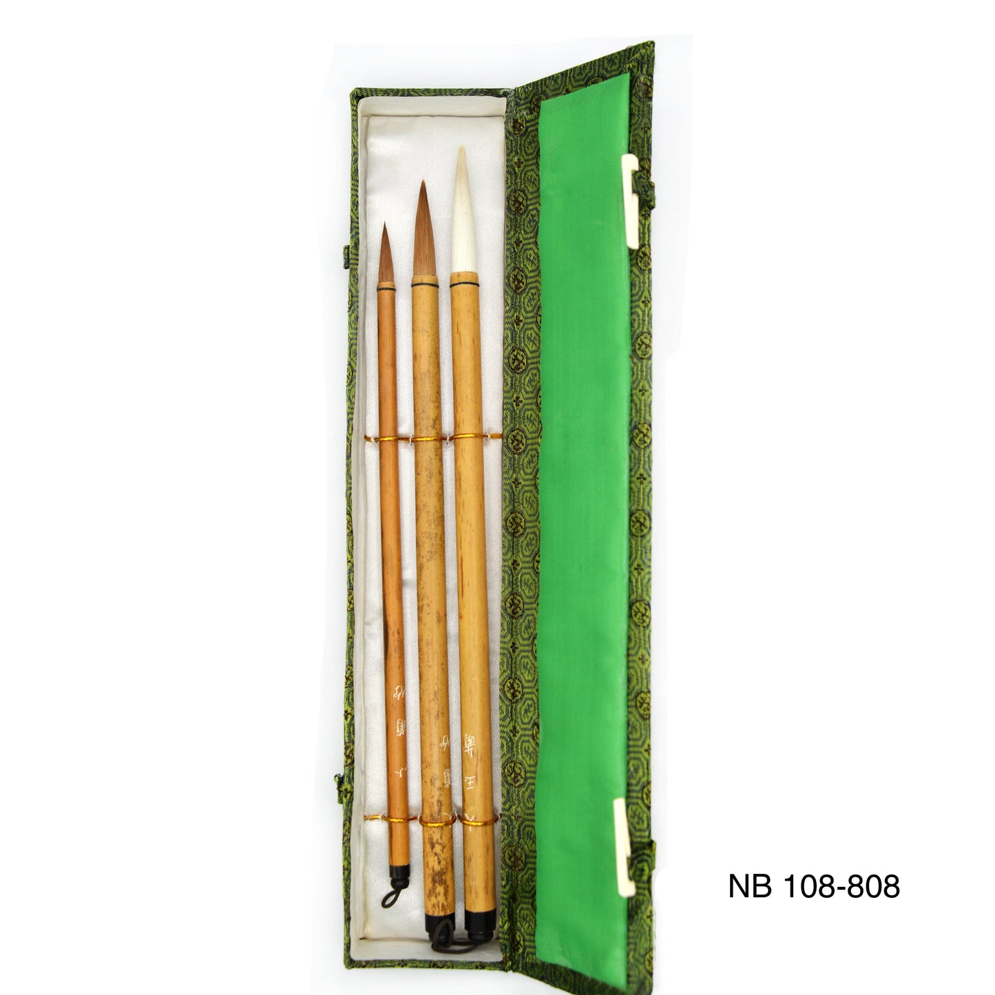 Goat & Sable Hair Bamboo Brush - Set Of 3 (Da Lan Zhu, Xiao Lan Zhu)