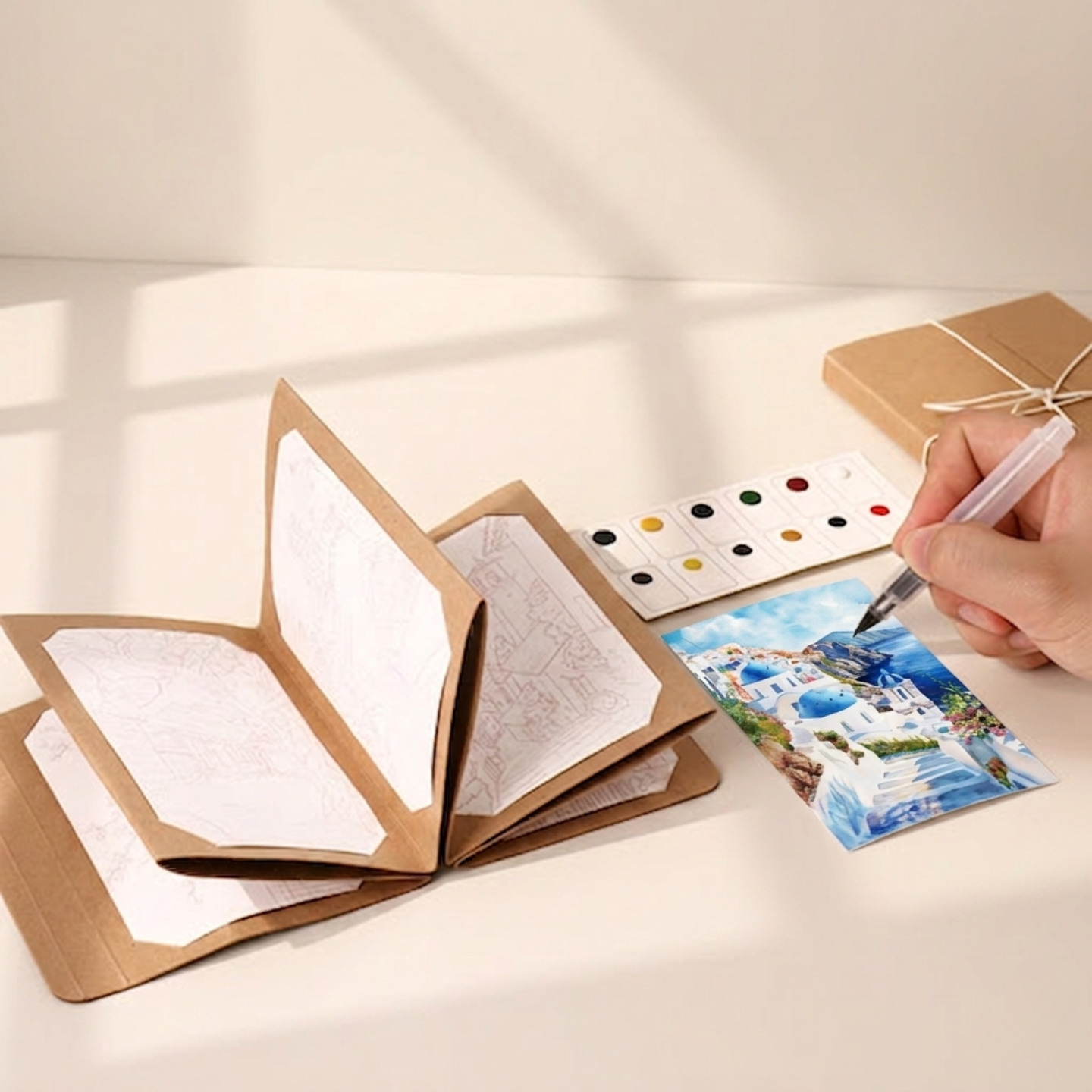 Watercolor Painting Cards Kit - European Travel Logs