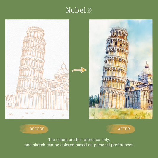 Watercolor Painting Cards Kit - European Travel Logs