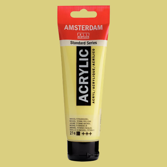 Amsterdam Acrylic Nickel Titan Yellow 120ml