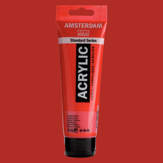 Amsterdam Acrylic Pyrrole Red 120ml