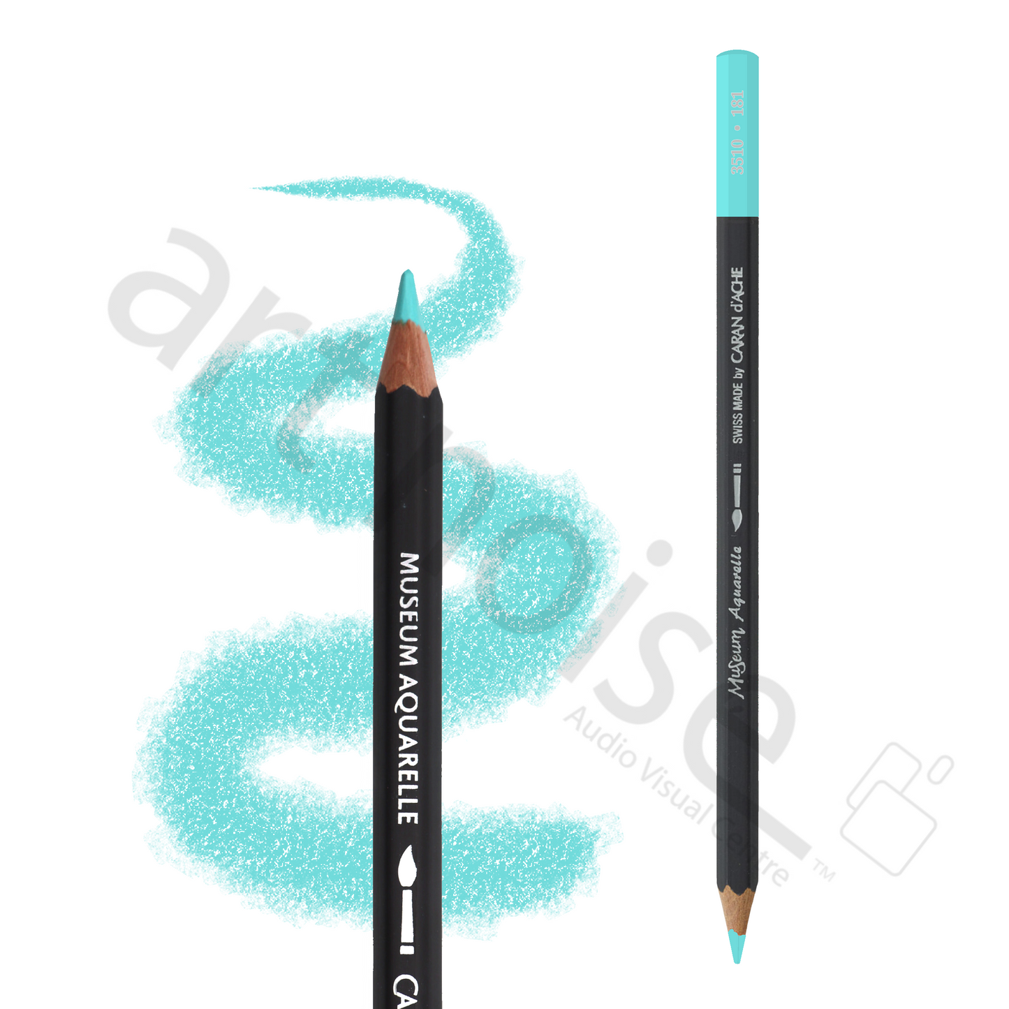 Caran d'Ache - Museum Watercolour Pencil - Blues & Greens