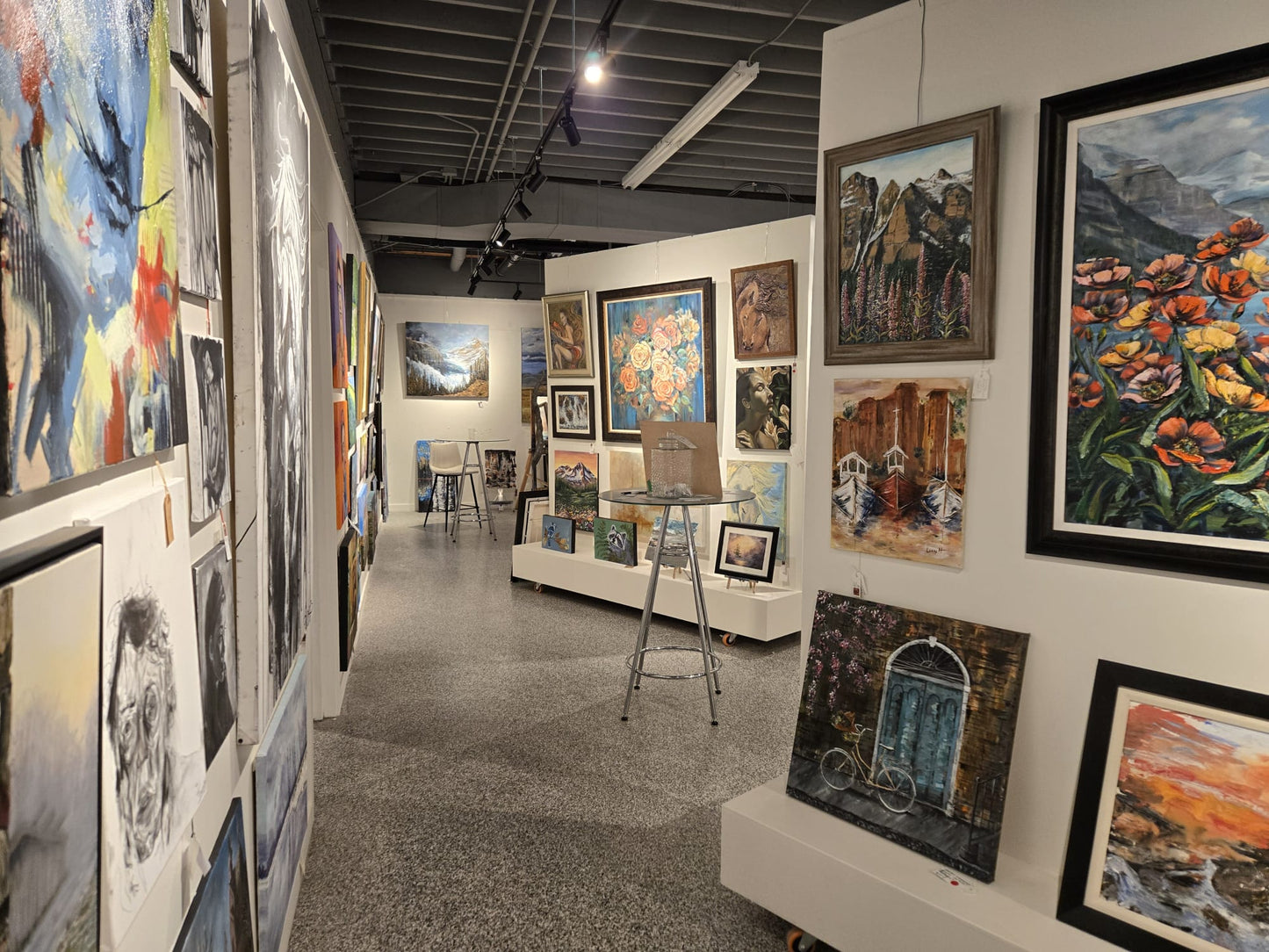 Calgary Corporate Artspace Event - The Grasby Art Garden, Art Studio and The Art Cellar Gallery