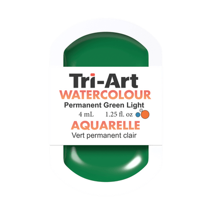 Tri-Art Water Colours - Permanent Green Light