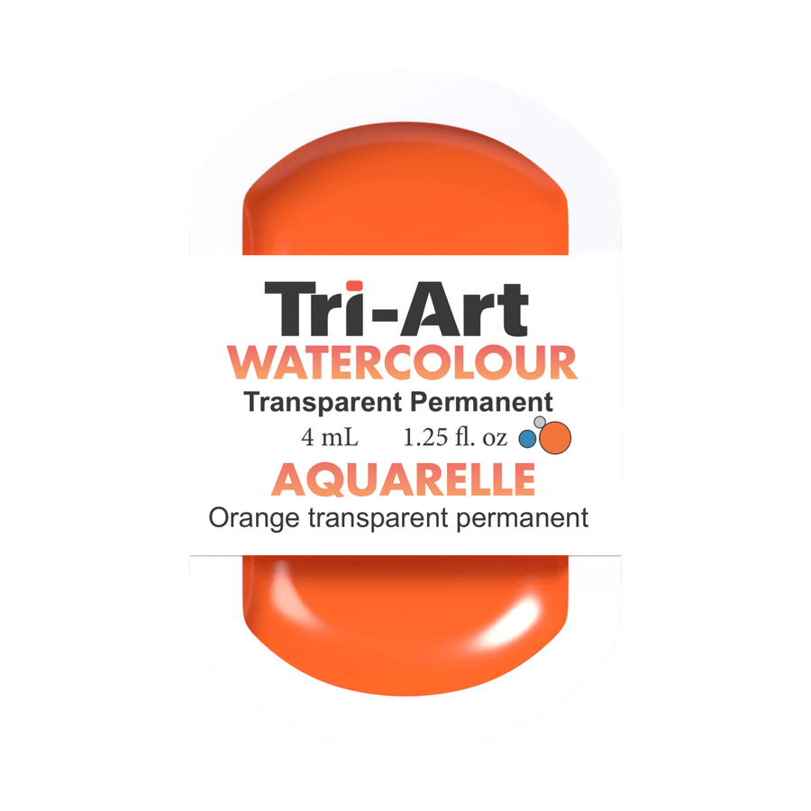 Tri-Art Water Colours - Transparent Permanent Orange