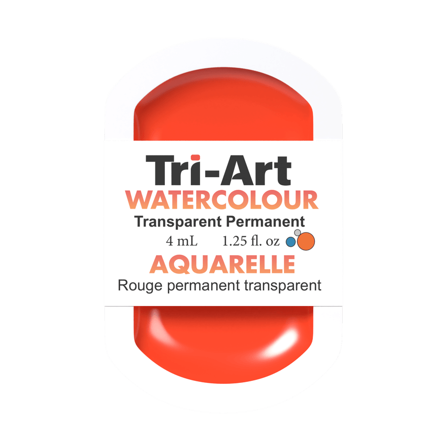 Tri-Art Water Colours - Transparent Permanent Red Light