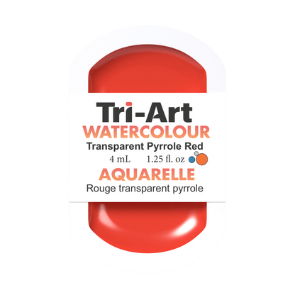 Tri-Art Water Colours - Transparent Pyrrole Red Medium