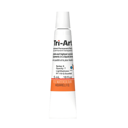 Tri-Art Water Colours - Transparent Permanent Red Light