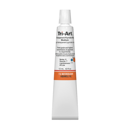 Tri-Art Water Colours - Transparent Pyrrole Red Medium