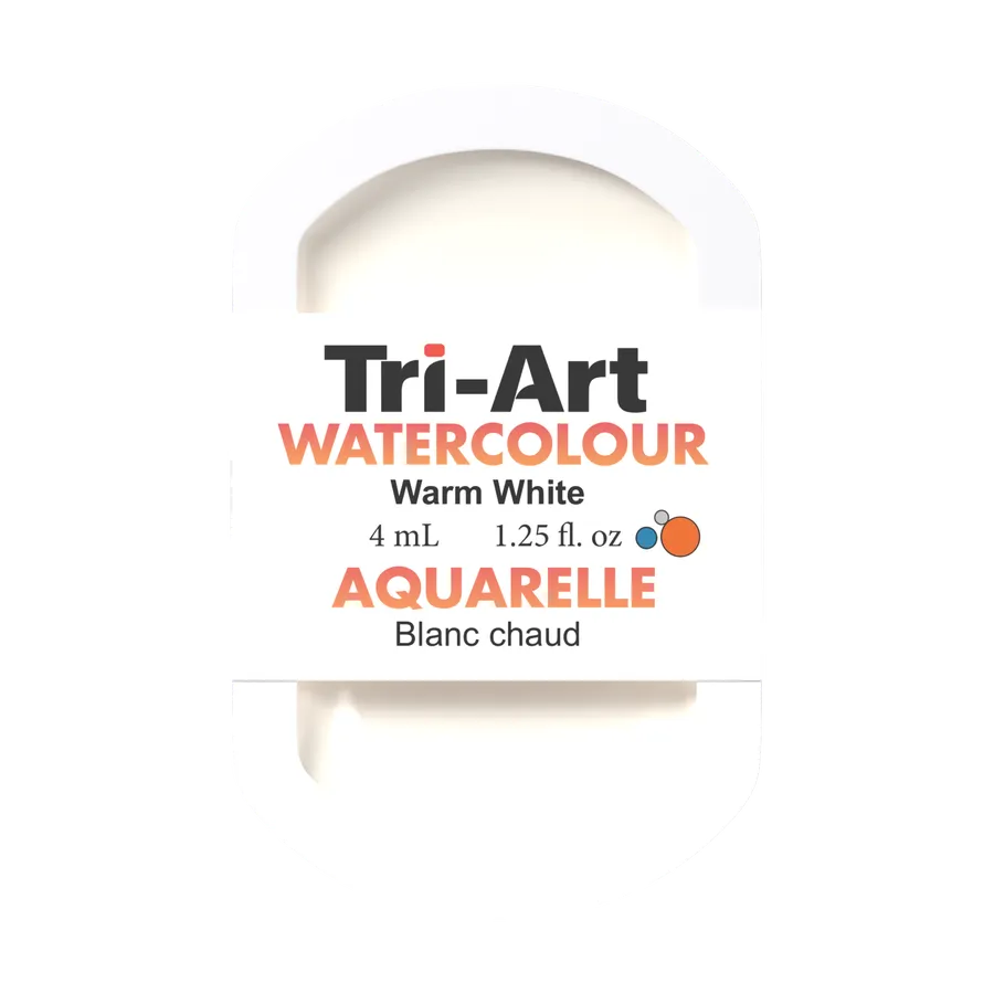 Tri-Art Water Colour Pans - Warm White - 4 mL