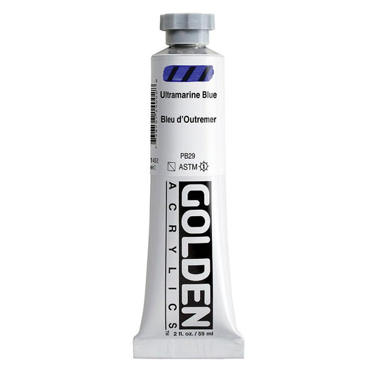 Ultramarine Blue. Golden Acrylic Paint, 59ml