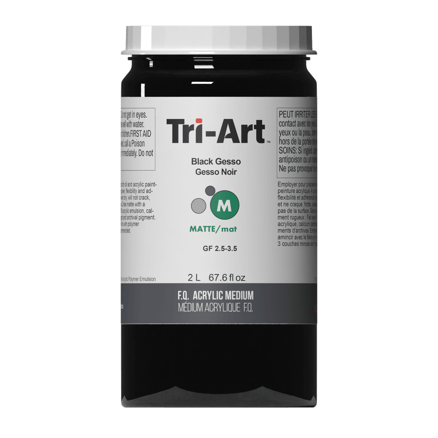 Tri-Art Acrylic Mediums - Black Gesso