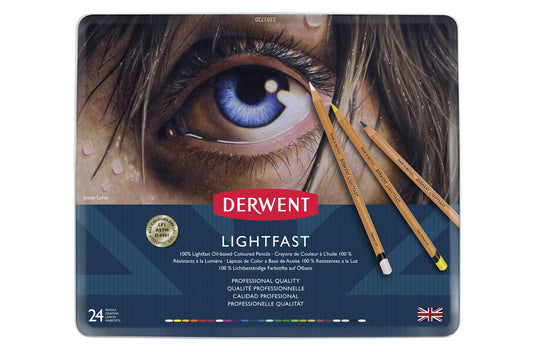 Derwent Lightfast Oil-based Coloured Pencils set of 24