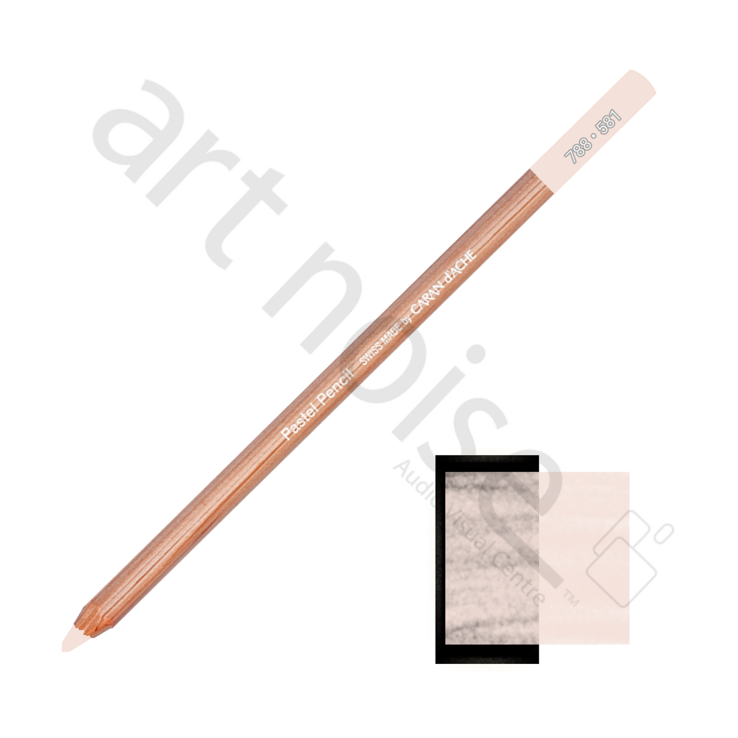 Caran d'Ache - Pastel Pencil - Black, White and Greys