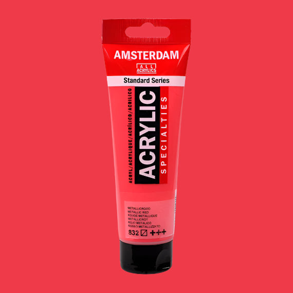 Amsterdam Acrylic Metallic Red 120ml