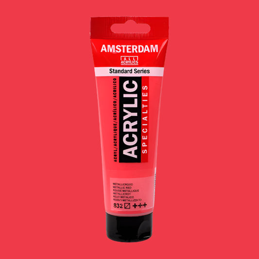 Amsterdam Acrylic Metallic Red 120ml