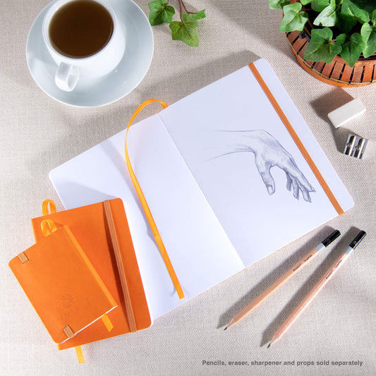 traveler pocket journal sketch book 6" x 4" Orange