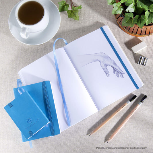 traveler pocket journal sketch book 6" x 4 " Blue