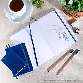 traveler pocket journal sketch book 6" x 8" blue