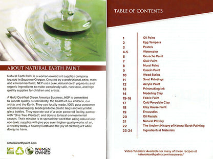 Natural Paint & Art Supplies Recipe Booklet
