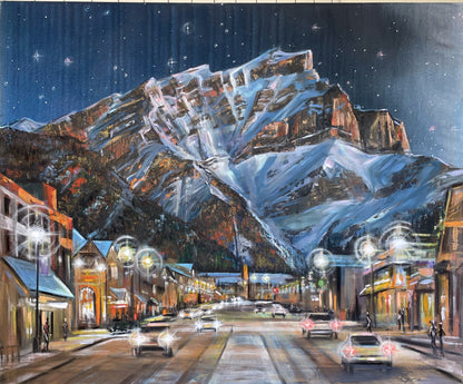 Original Acrylic Painting by artist Teresa Grasby entitled "Under Cascade", 30" x 40", SOLD