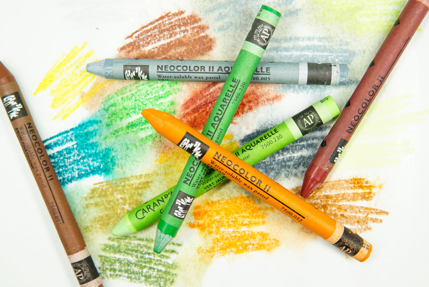 Caran d'Ache - Classic Neocolor II Water Soluble Wax Crayon - Reds, Orange and Yellows
