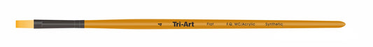 Tri-Art Artist Brushes - Short Synthetic - WC/Acryl - Flat - 4