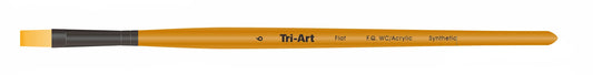 Tri-Art Artist Brushes - Short Synthetic - WC/Acryl - Flat - 6