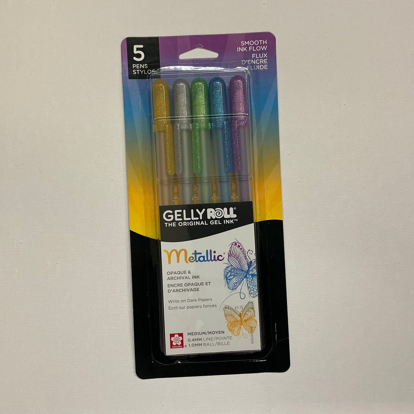 Gelly Roll Metallic Gel Ink Pens (Set of 5)