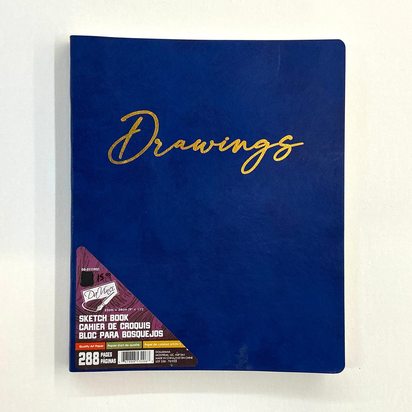 DaVinci Sketch Book (288 Pages, 23x28cm)
