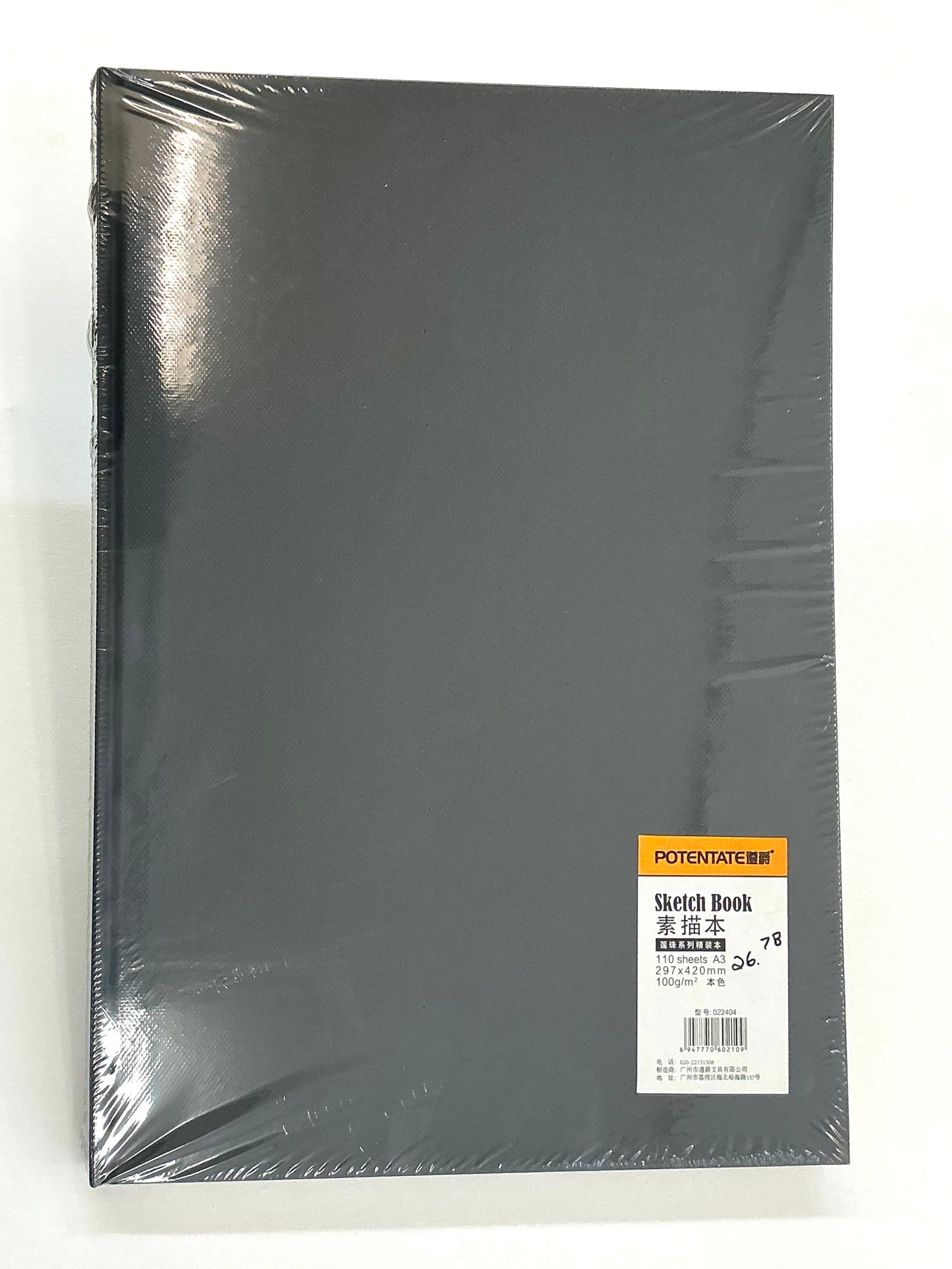 Potentate Hardcover Sketchbook (110 sheets, A3, 297x420mm, 100g)