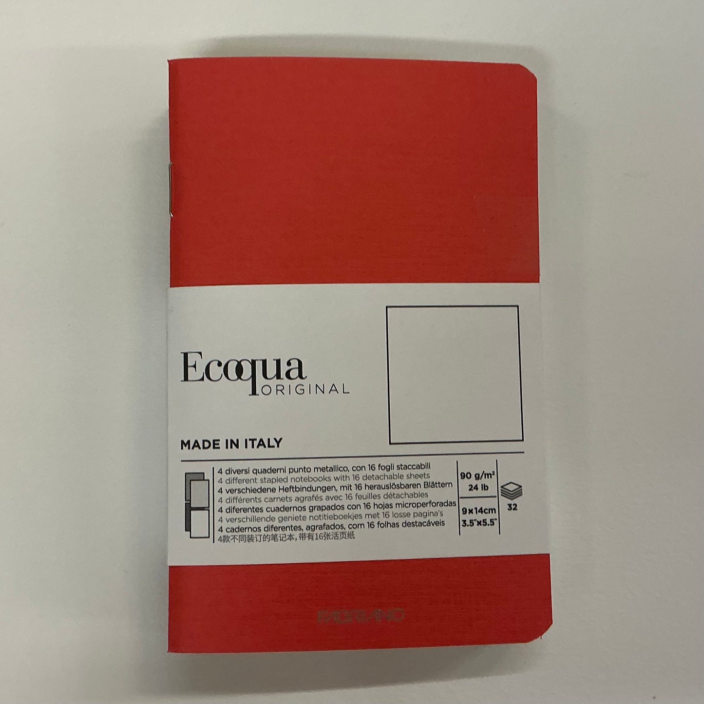 Fabriano Ecoqua Original Sketchbook, Pack of 4 (Red, Black, Beige, Maroon)