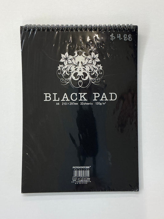 Potentate Black Pad | 210x297mm | 32 sheets | 120g | A4